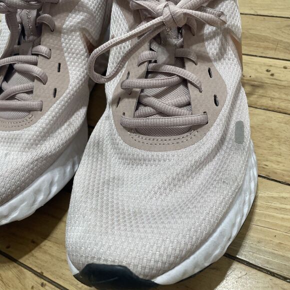 Nike Revolution Running Sneakers Pink Womens 10 Barely Rose Athletic Gym Workout - Picture 9 of 16